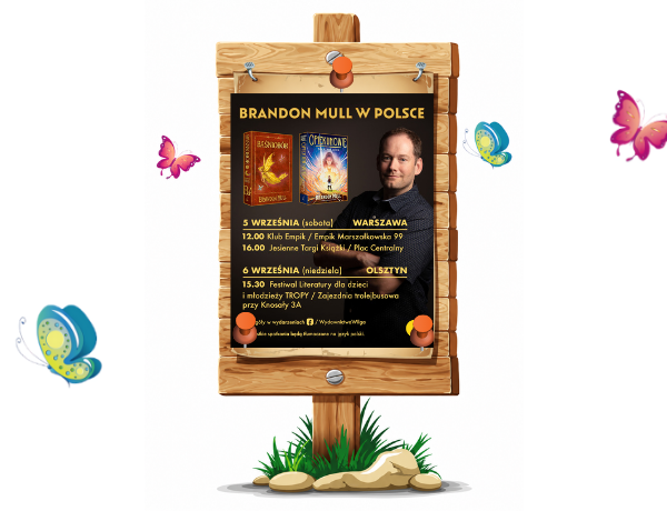 Brandon Mull w Polsce! Znamy daty spotkań